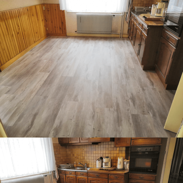 Revêtements de sol PVC, lame coller-clipser, moquette, parquet
